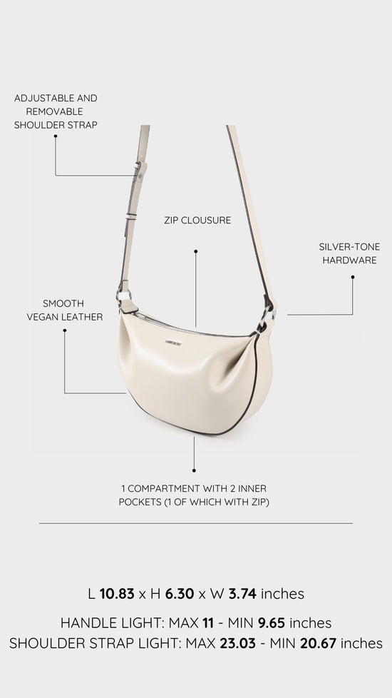 Borsa a spalla ARYA - WHITE