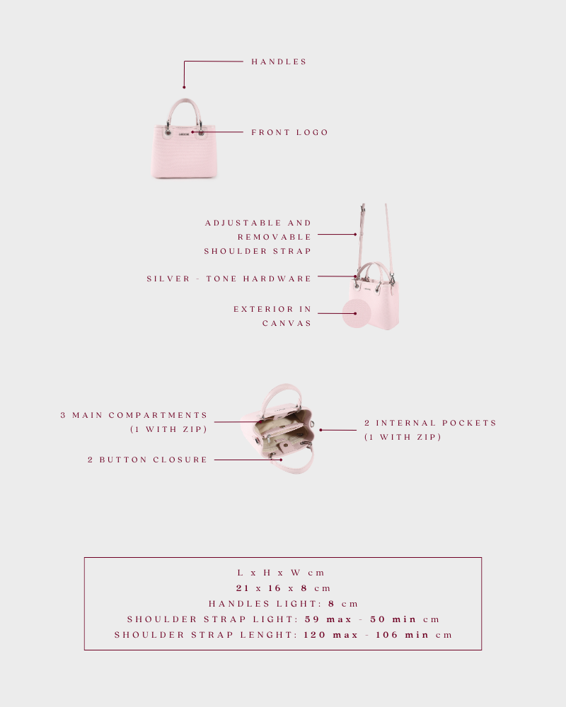 Bolso de mano MARGOT SMALL 30.05 LE - ROSA BRILLANTE - PREVENTA