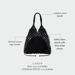 BREEZE Straw Bag - BLACK