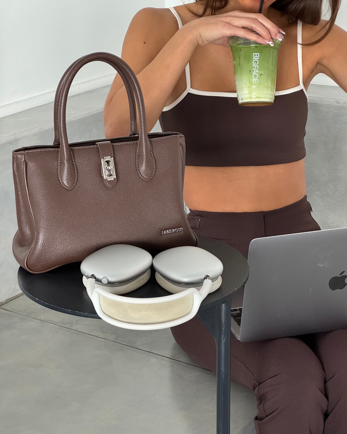 Borsa a mano LENÚ - BROWN