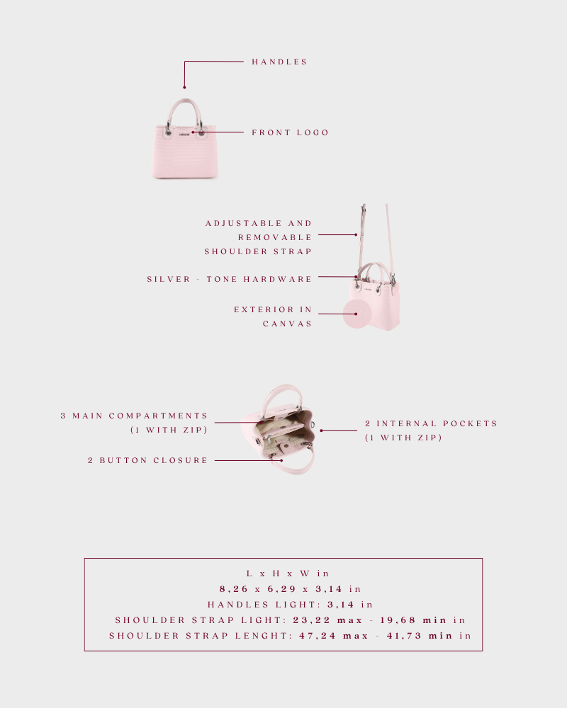 Bolso de mano MARGOT SMALL 30.05 LE - ROSA BRILLANTE - PREVENTA