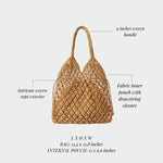 BREEZE Straw Bag - SAND