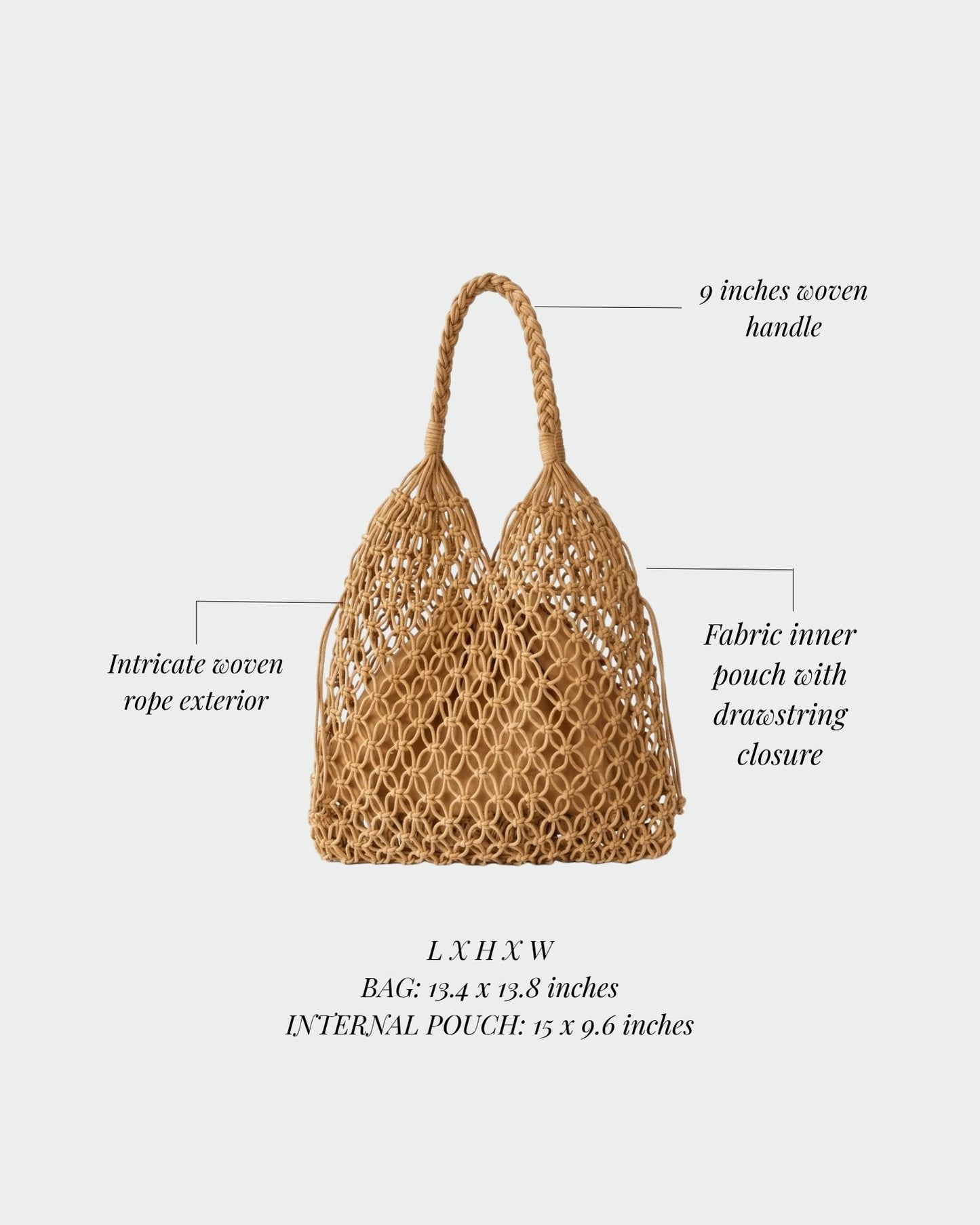 BREEZE Straw Bag - SAND