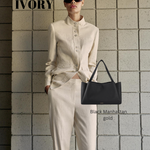 Borsa a spalla IVORY - BLACK GOLD MANHATAN