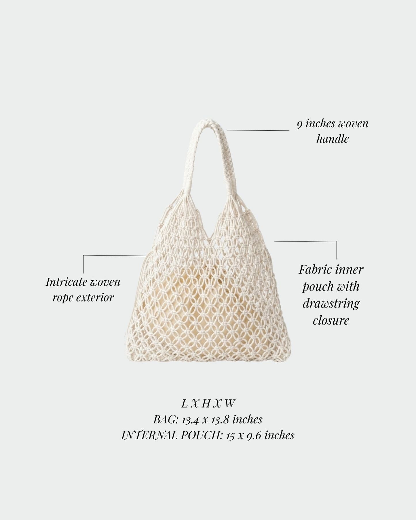 BREEZE Straw Bag - WHITE