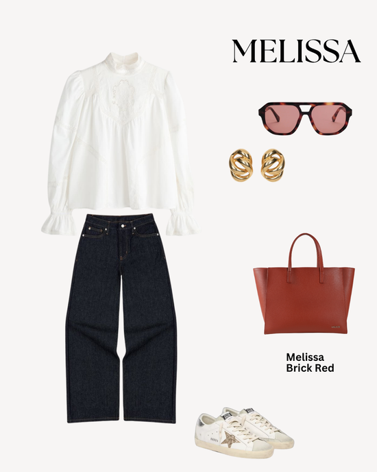 Borsa a mano MELISSA - BRICK RED