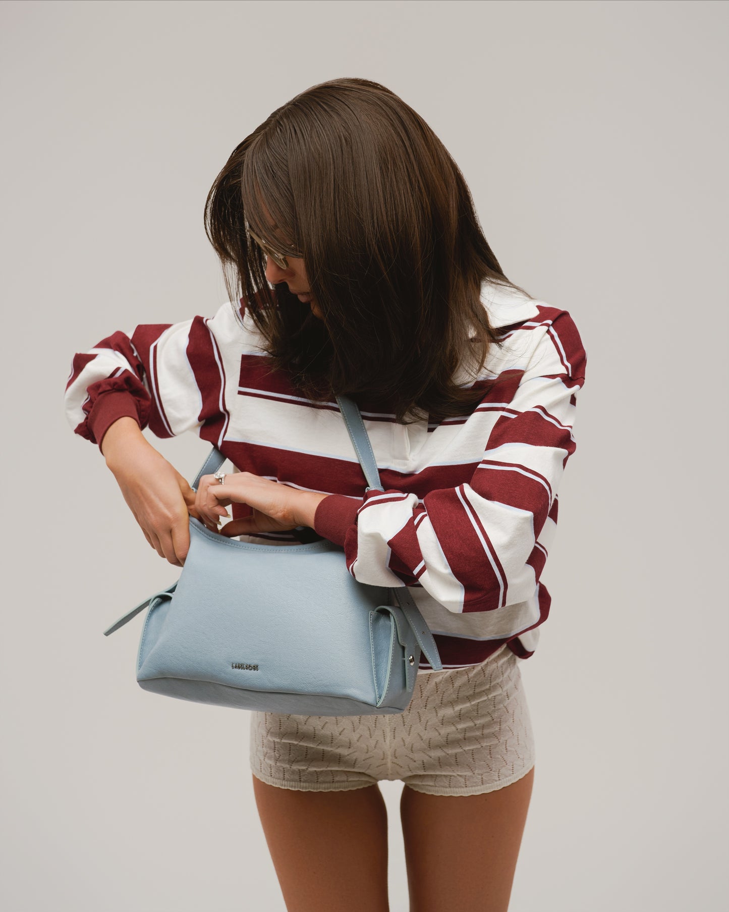 Borsa a spalla LEXI - LIGHT BLUE