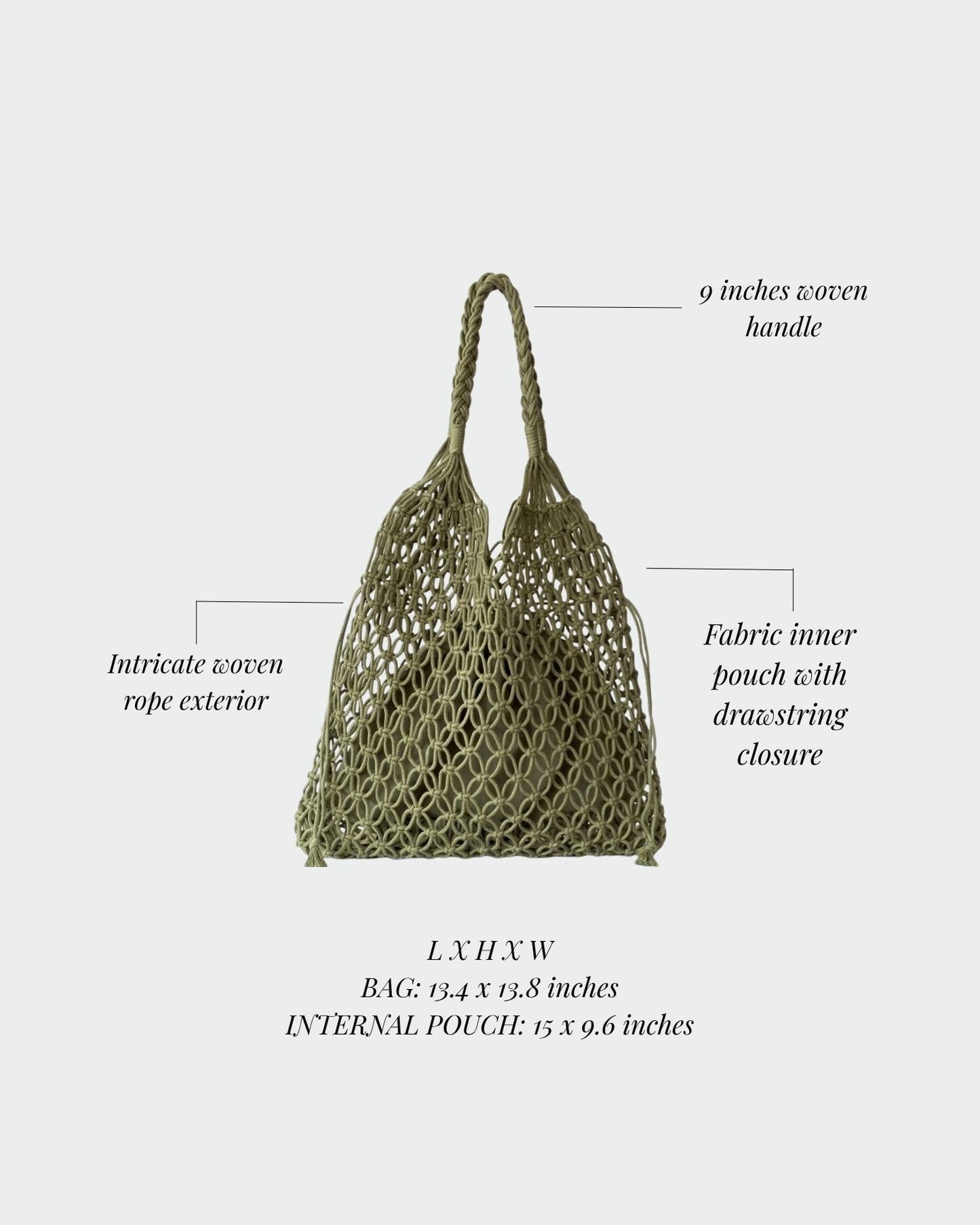 BREEZE Straw Bag - GREEN