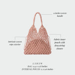 BREEZE Straw Bag - PINK