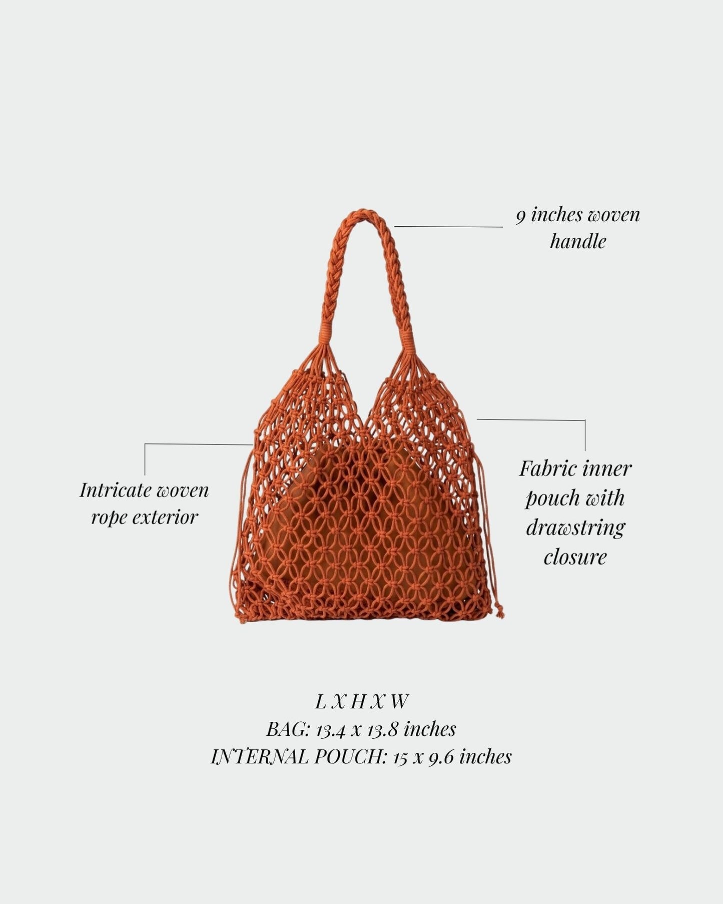 BREEZE Straw Bag - RED