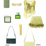 Borsa a spalla NICOLE - LIME