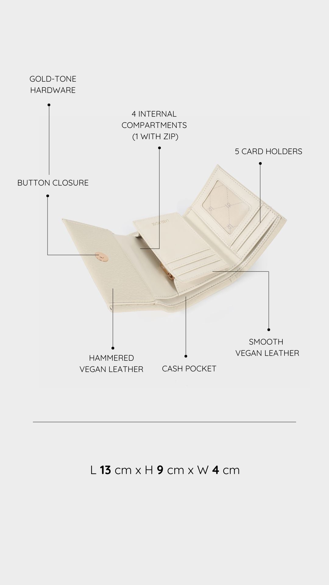 Portafoglio CRI WALLET - CREAM