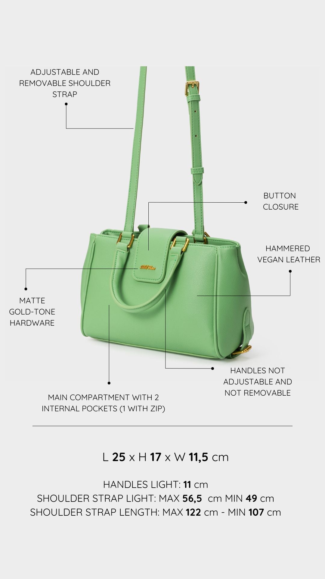 Borsa a mano CASSIDY BIG - GREEN