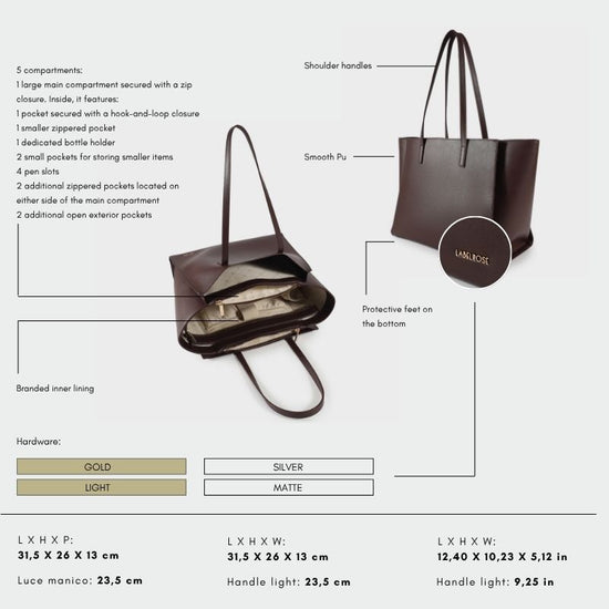 Shoulder bag MELISSA BIG - CHOCOLATE
