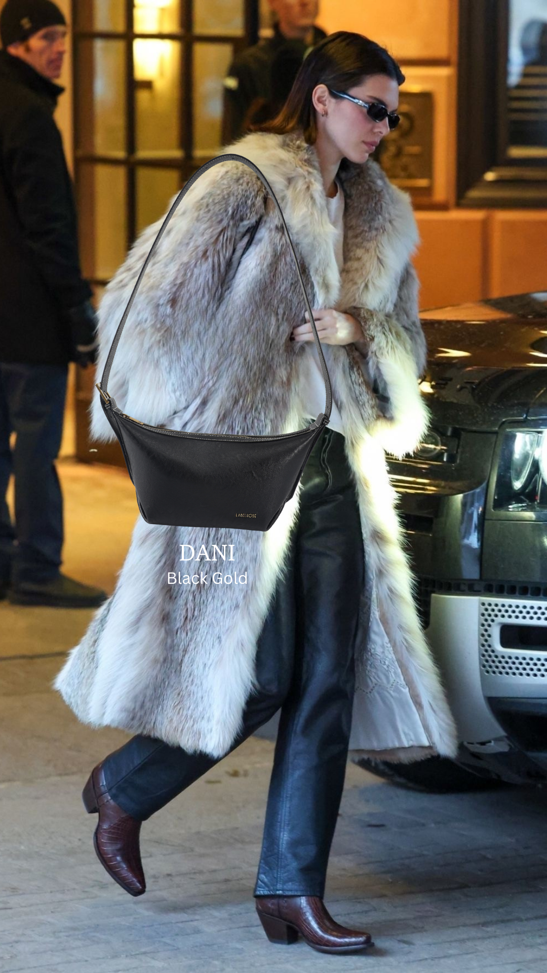 Borsa a spalla DANI- BLACK GOLD