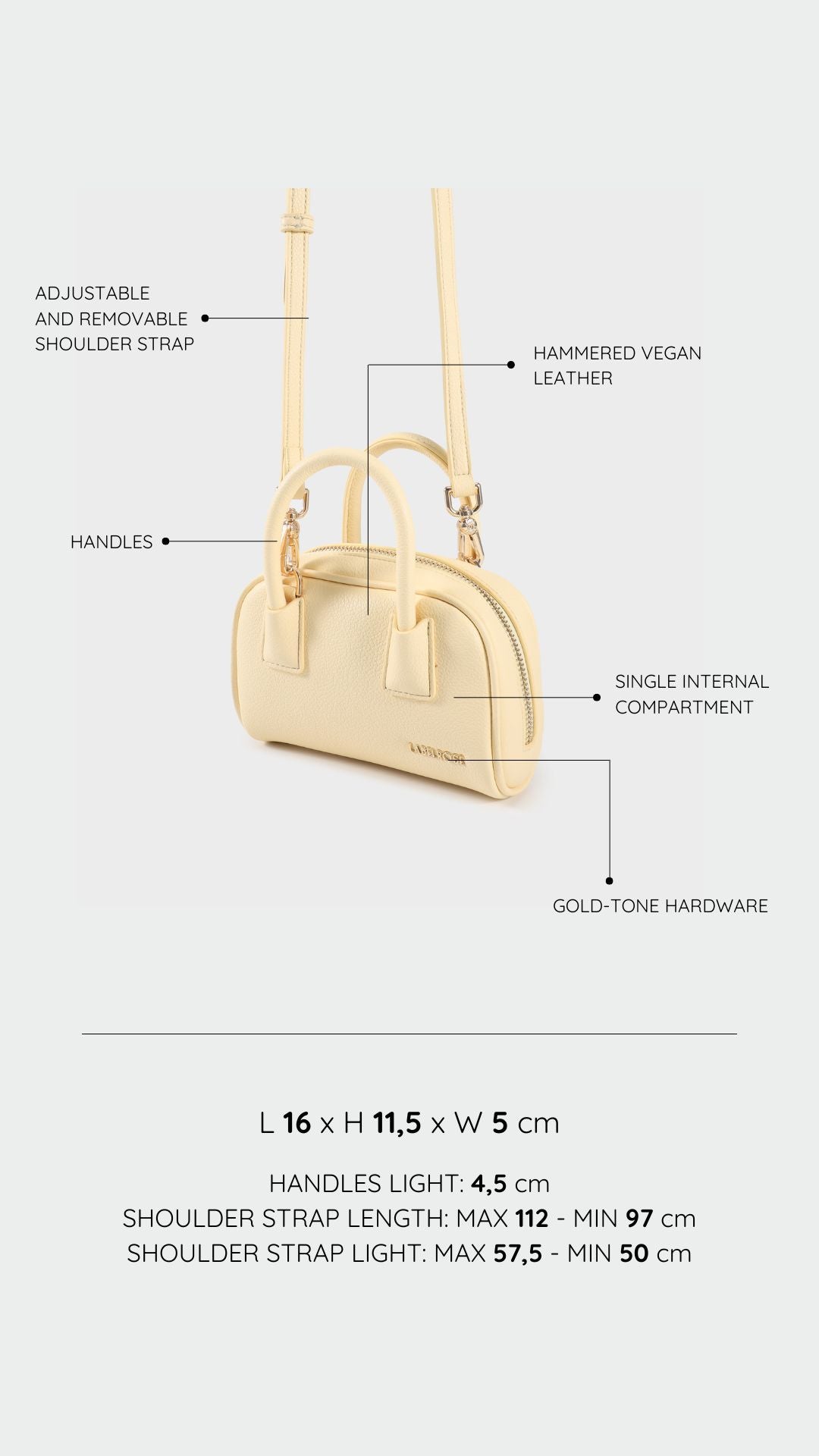 Mini bag ZELDA - YELLOW