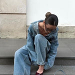 Bolso de mano MARGOT BIG DENIM LE - BLUE GRAY