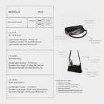 Borsa a spalla DUA - BLACK GOLD