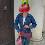 Bolso de hombro SOPHIE - BLACK CHERRY