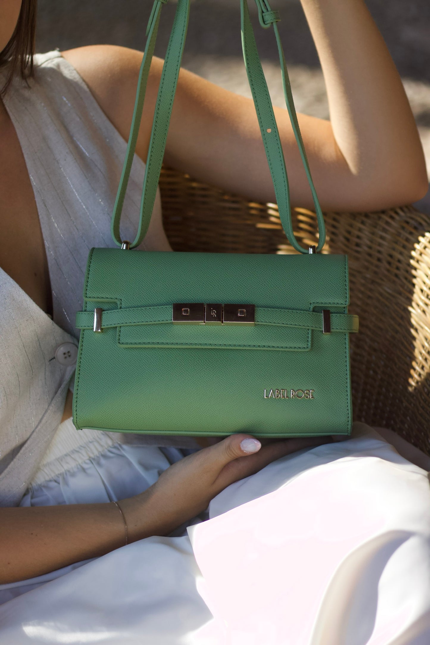 GRACE SHOULDER BAG - GRASS GREEN