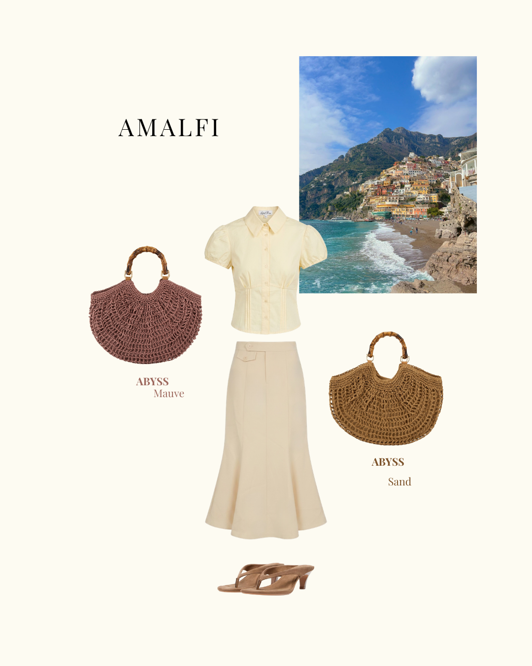 ABYSS Straw Bag - BROWN