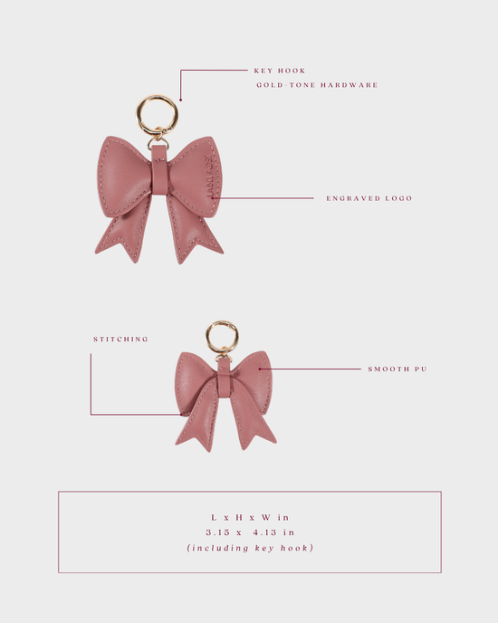 Portachiavi fiocco LR - VELVET PINK
