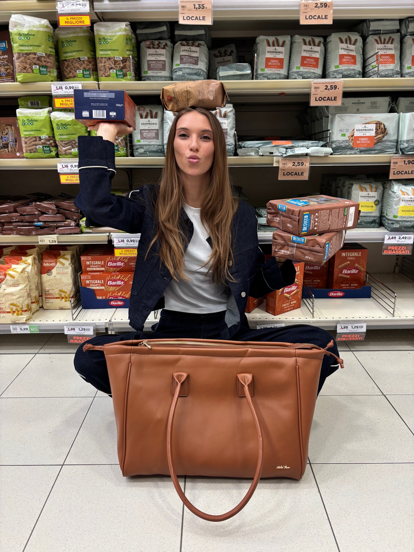 Borsa a spalla SKYLER  - BROWN