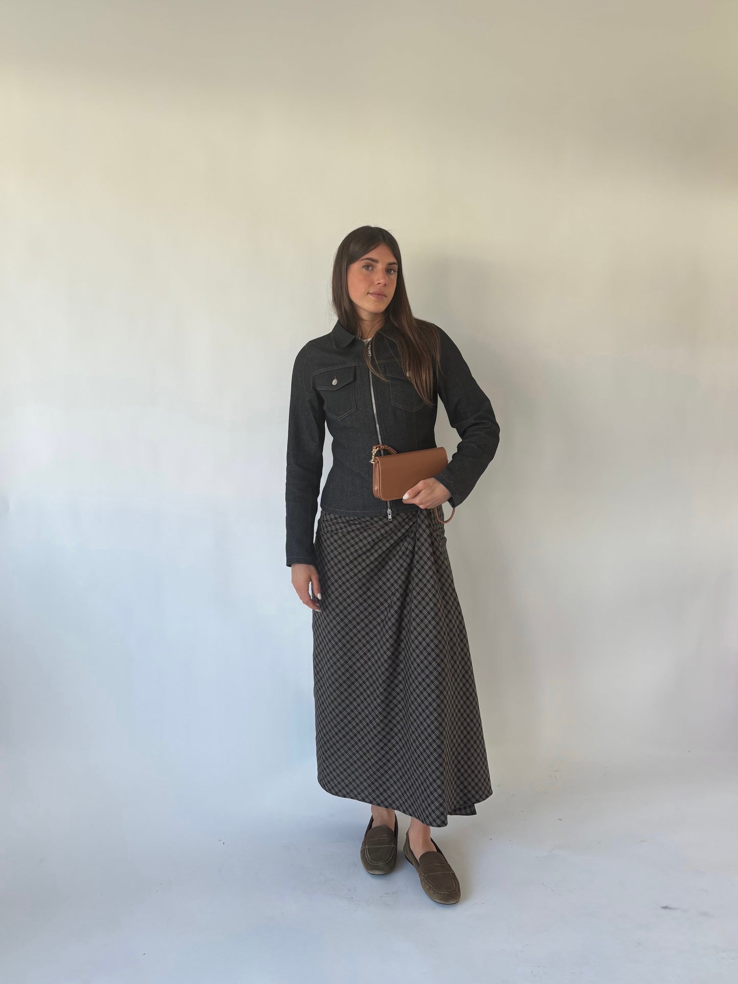 Borsa a spalla NICOLE - CARAMEL