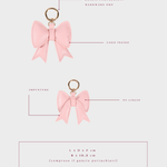 Portachiavi fiocco LR - PIGGY PINK