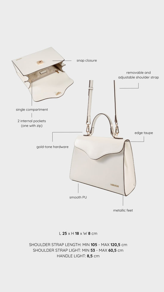 Borsa a tracolla ISABEL - WHITE