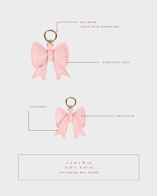 Portachiavi fiocco LR - PIGGY PINK