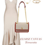 Borsa a tracolla ELOISE CANVAS - TERRACOTTA