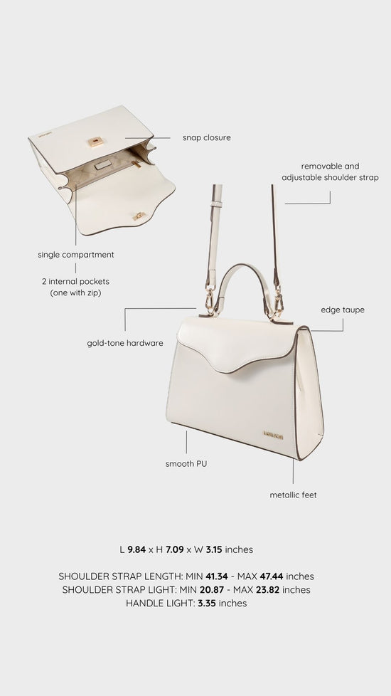 Borsa a tracolla ISABEL - WHITE