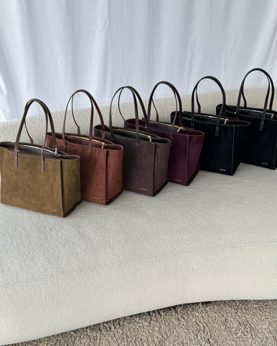 Borsa a spalla MELISSA BIG SIMILSUEDE - OLIVE GREEN