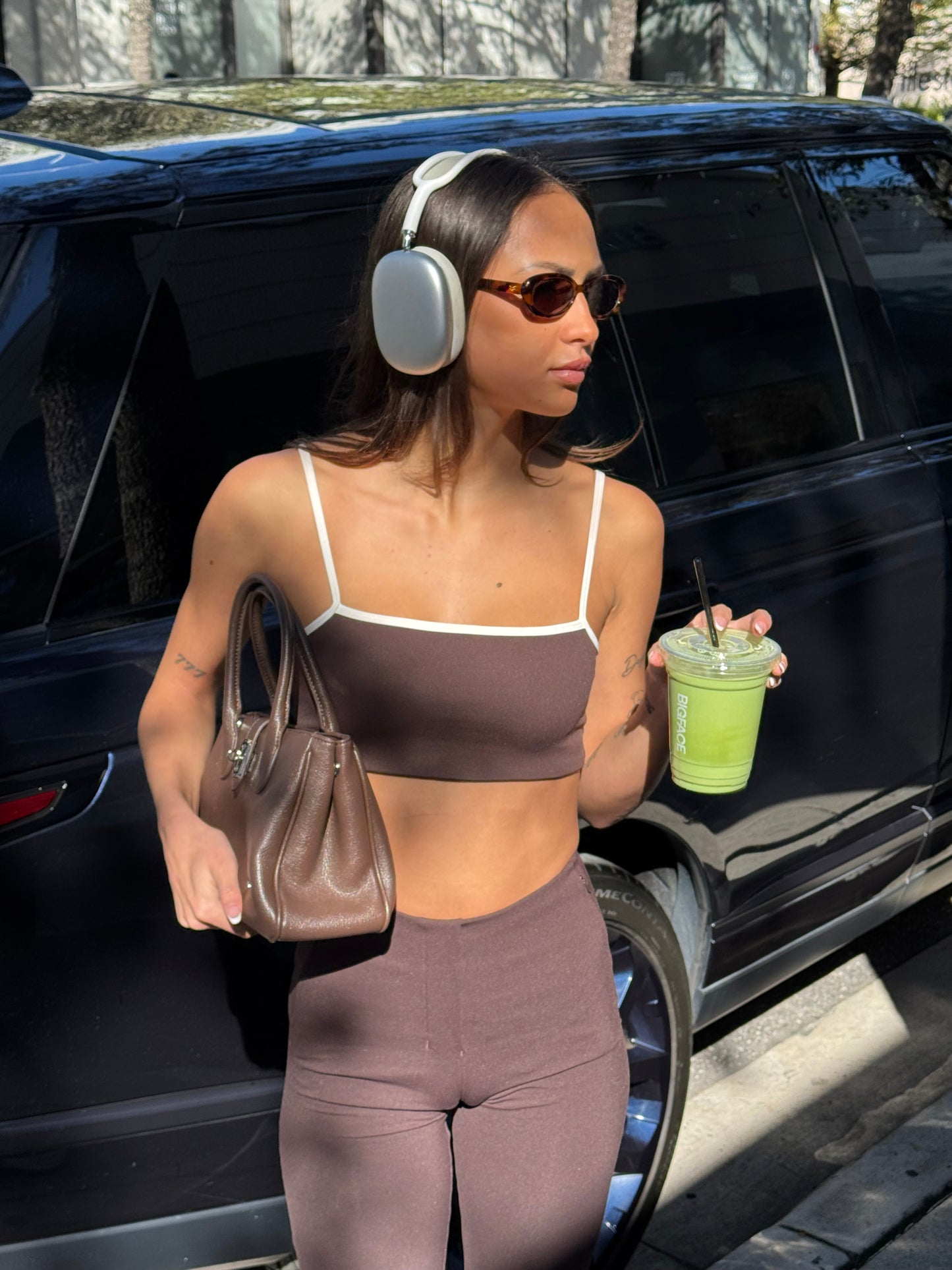 Borsa a mano LENÚ - BROWN