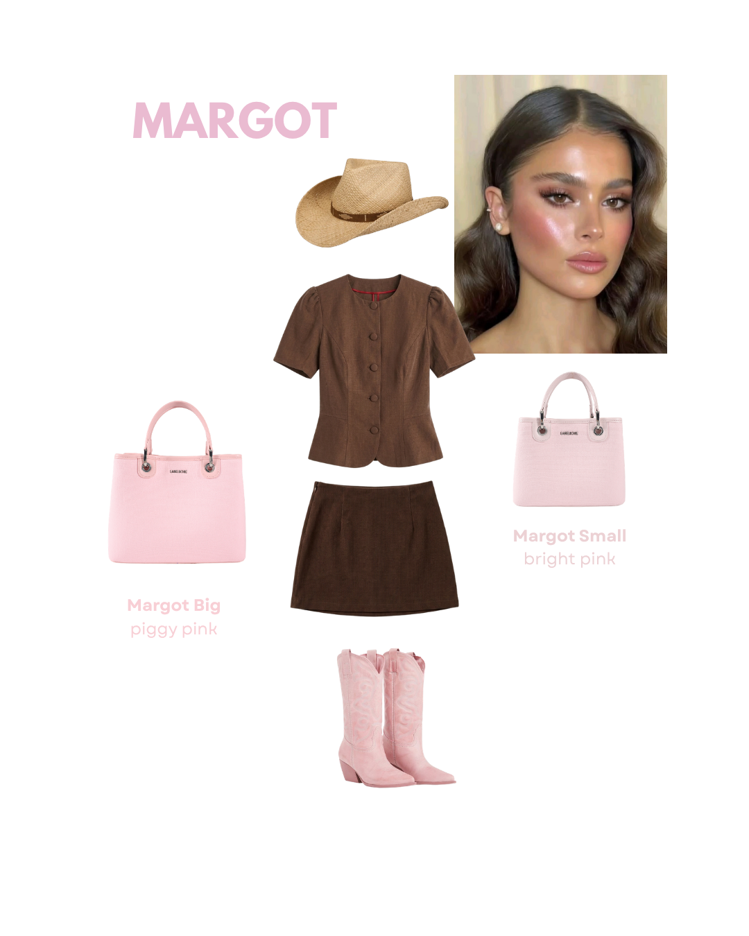 Bolso de mano MARGOT SMALL 30.05 LE - ROSA BRILLANTE - PREVENTA