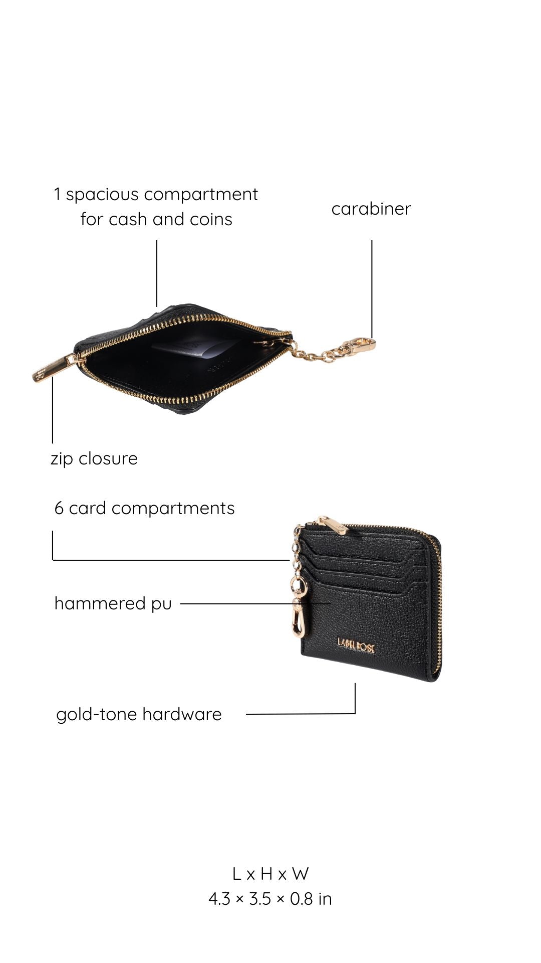 PARIS WALLET wallet - BLACK GOLD