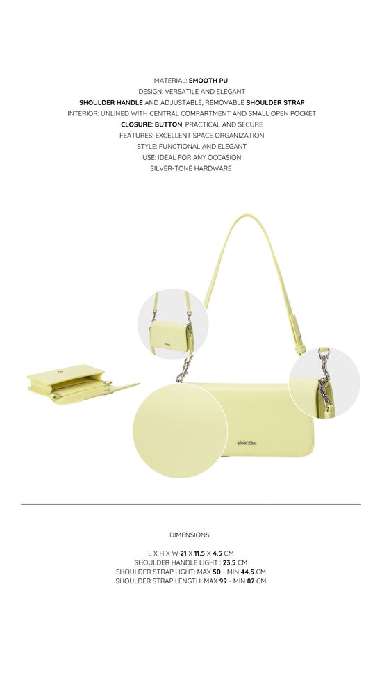 Borsa a spalla NICOLE - LIME