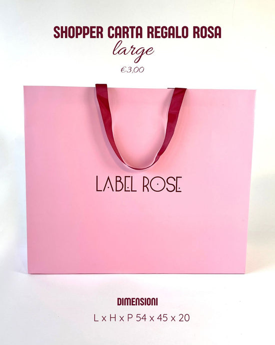 PINK GIFT PAPER SHOPPER 