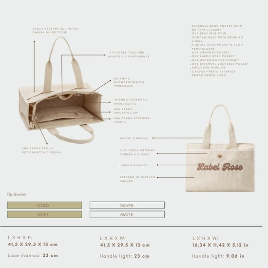 TOTE BAG LR - CREAM