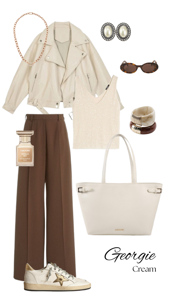 Borsa a spalla Georgie - CREAM