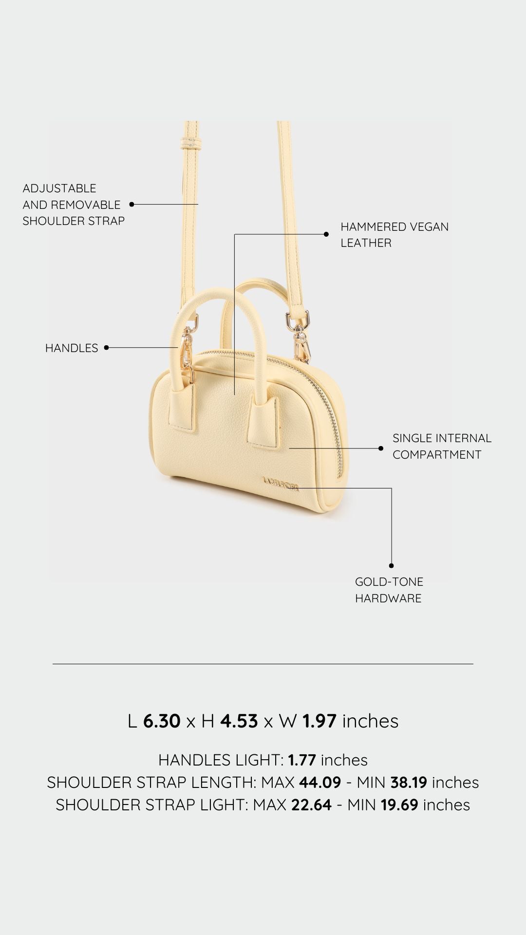 Mini bag ZELDA - YELLOW
