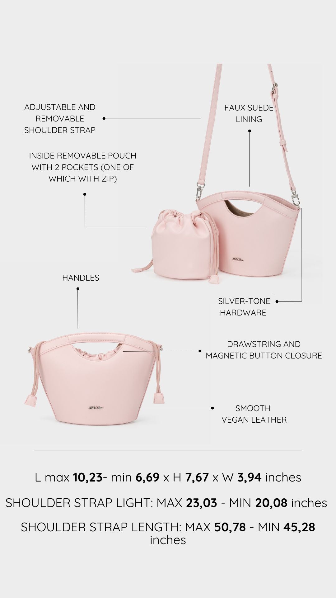 Handbag JOY - PINK