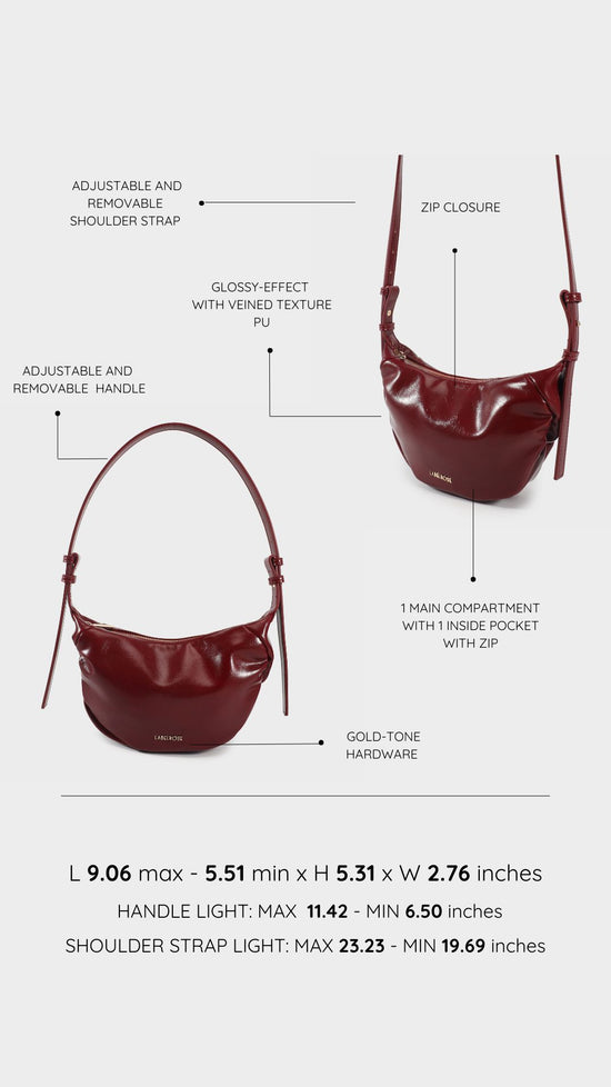 Borsa a spalla PENNY - BORDEAUX