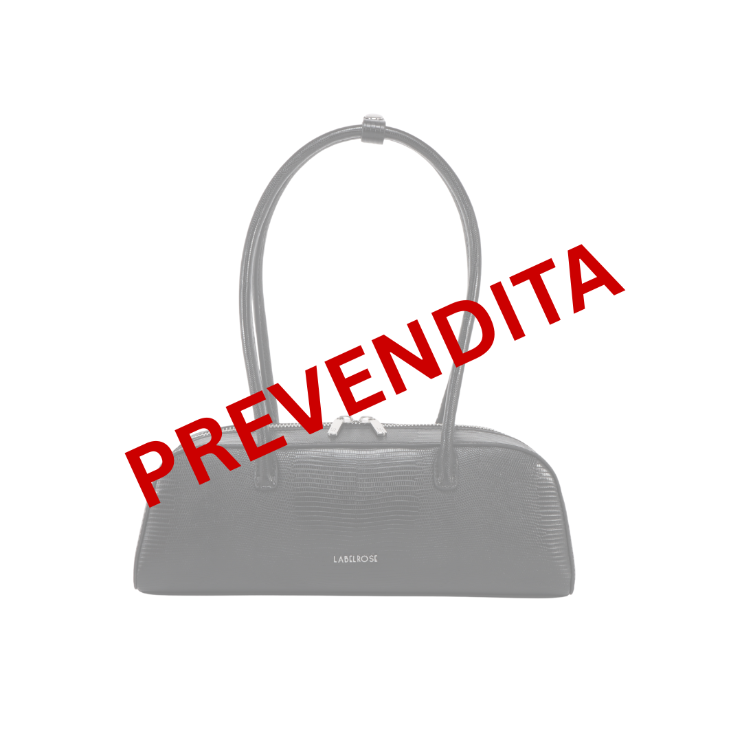 Borsa a spalla LONGUETTE- BLACK SILVER PREVENDITA