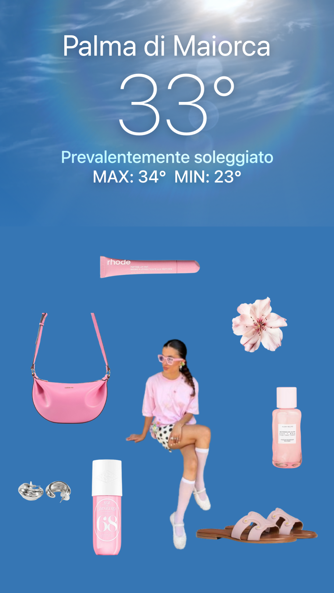Borsa a spalla ARYA - PINK