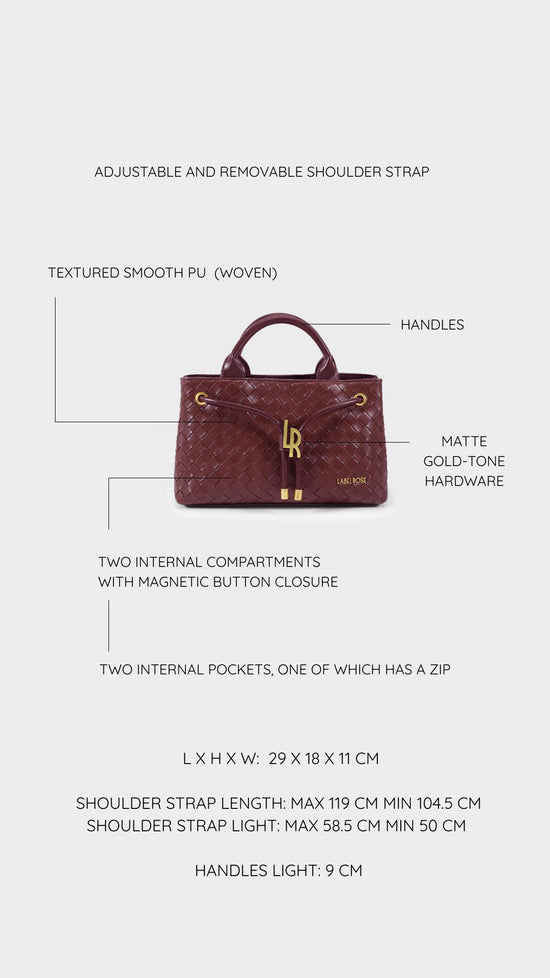 Borsa a mano MEGAN PREVENDITA - BURGUNDY