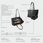 Borsa a spalla MELISSA BIG - BLACK SILVER