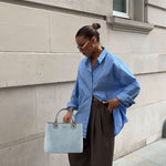 Bolso de mano MARGOT BIG DENIM LE - BLUE GRAY