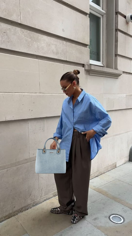 Bolso de mano MARGOT BIG DENIM LE - BLUE GRAY